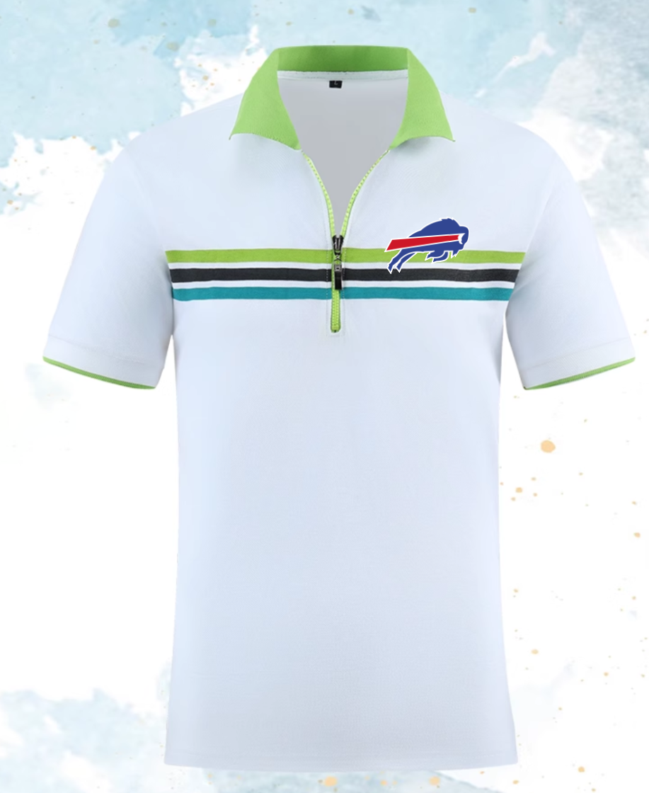 Buffalo Bills white Men 2025 NFL polo T shirt->nfl t-shirts->Sports Accessory